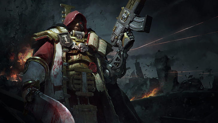 Warhammer 40.000, WH40K, Fantasiekunst, Blut, HD-Hintergrundbild