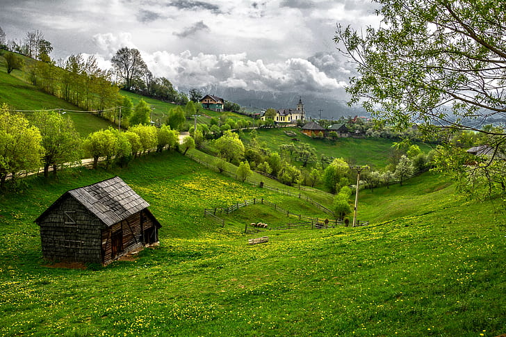 Romania, Transylvania, Mountains, HD wallpaper