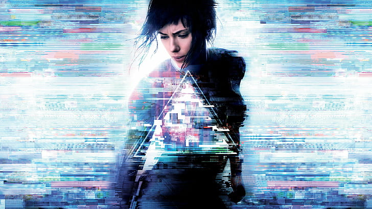 Kusanagi Motoko, Ghost in the Shell, Scarlett Johansson, Ghost in the Shell (филм), HD тапет