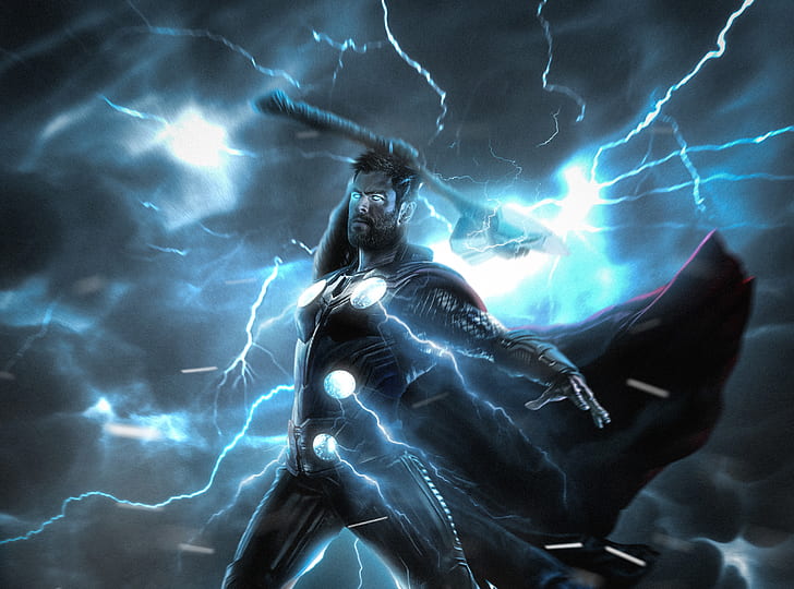Filme, Vingadores: Guerra Infinita, Thor, HD papel de parede