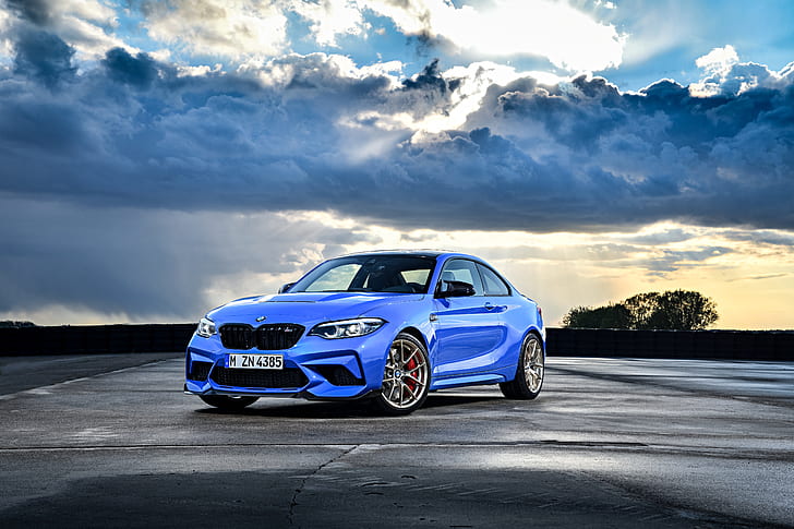 BMW, BMW M2, Blue Car, Car, Luxury Car, Vehicle, HD wallpaper