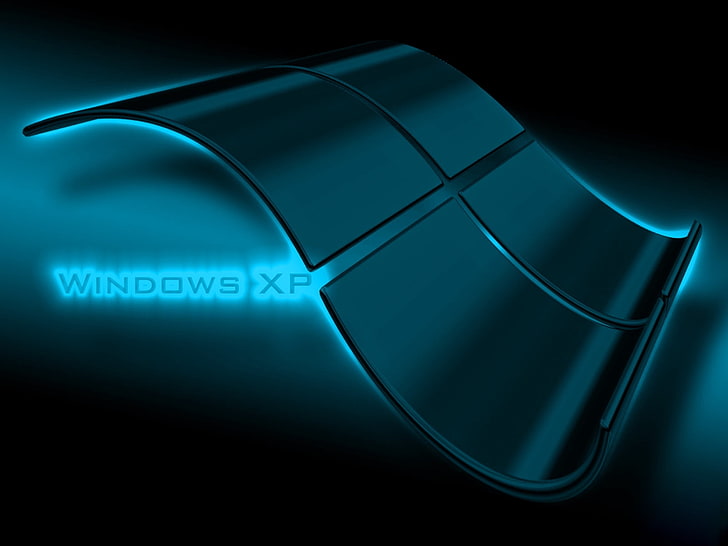 Windows XP цифровые обои, windows xp, система, стекло, фон, тень, HD обои
