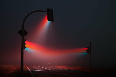 route de brouillard rue, Fond d'écran HD HD wallpaper