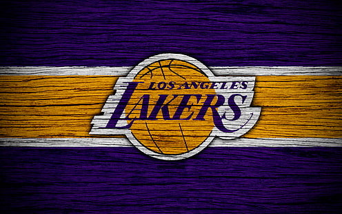 Баскетбол, Лос-Анджелес Лейкерс, Лого, НБА, HD обои HD wallpaper