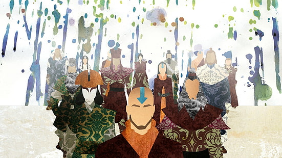 anime, The Legend of Korra, Avatar Kyoshi, Aang, Avatar Roku, Avatar: The Last Airbender, Fond d'écran HD HD wallpaper
