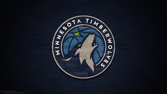 كرة السلة ، مينيسوتا تمبروولفز ، شعار ، الدوري الاميركي للمحترفين، خلفية HD HD wallpaper