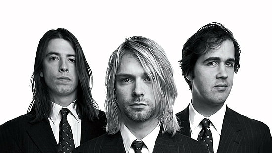 Krist Novoselic, Kurt Cobain, Nirvana, Dave Grohl, Sfondo HD HD wallpaper