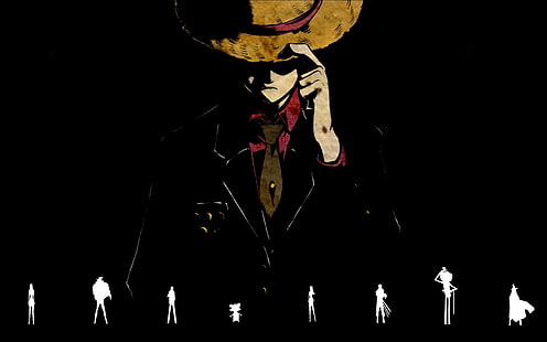 Papel de parede de One Piece Monkey D Luffy, Monkey D. Luffy, piratas de chapéu de palha, One Piece, anime, HD papel de parede HD wallpaper