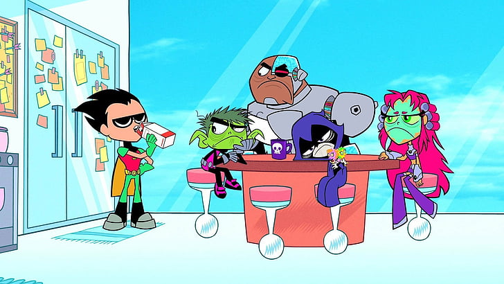 Teen Titans, Teen Titans Go!, Beast Boy, Cyborg (DC Comics), Raven (DC Comics), Robin (การ์ตูนดีซี), Starfire (การ์ตูนดีซี), Teen Titans go, Tim Drake, วอลล์เปเปอร์ HD