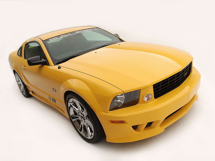 car, muscle cars, yellow cars, HD wallpaper