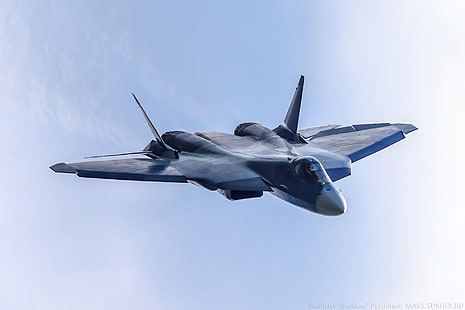 самолети, военни самолети, Sukhoi PAK FA, PAK FA, Sukhoi T-50, Руска армия, армия, HD тапет HD wallpaper