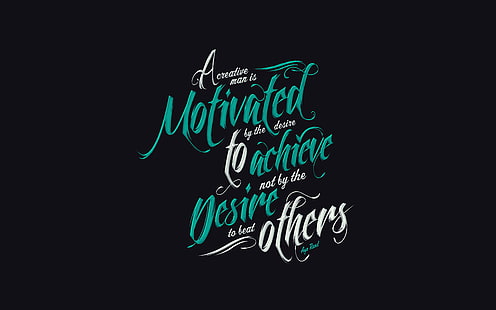 teal and white quote text wallpaper, artwork, quote, motivational, minimalism, typography, HD wallpaper HD wallpaper