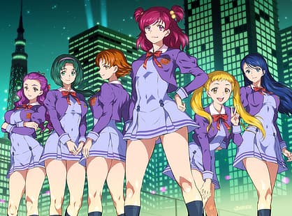 Доста лек, да! Pretty Cure 5, училищна униформа, HD тапет HD wallpaper
