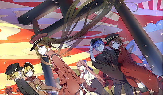 Vocaloid, Hatsune Miku, Kagamine Len, Kagamine Rin, Meiko, Megurine Luka, Kaito, Fond d'écran HD HD wallpaper