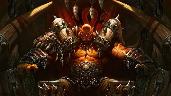 Гаррош Адский Крик, Hearthstone: Heroes Of Warcraft, мир варкрафта, HD обои HD wallpaper