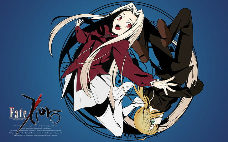 Fate Series, Fate / Zero, animeflickor, Saber, Irisviel von Einzbern, HD tapet