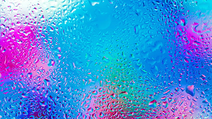 drops, pink, water, waterdrops, waterdrops Bright HD Desktop Background, HD wallpaper
