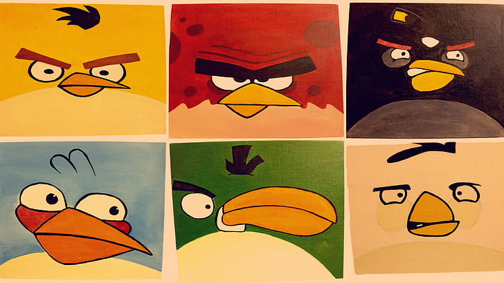 angry birds, HD wallpaper