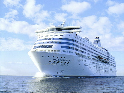 ship, sea, vehicle, cruise ship, HD wallpaper HD wallpaper