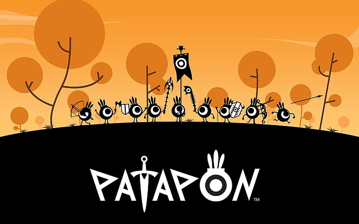 abstract, artwork, games, patapon, video, HD wallpaper