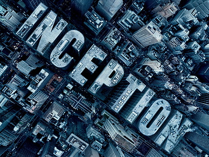 Inception filmaffisch, staden, fiktion, filmen, början, Inception, HD tapet HD wallpaper