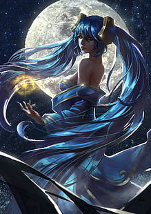 carta da parati personaggio femminile anime, League of Legends, Sona (League of Legends), Sfondo HD HD wallpaper