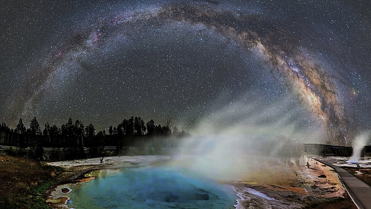 Milchstraße digitale Tapete, NASA, Sterne, Himmel, Planet, Galaxie, Wissenschaft, Milchstraße, HD-Hintergrundbild
