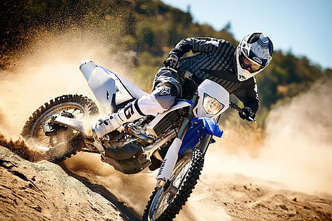 2015, dirtbike, moto, motocross, wr450f, yamaha, Fond d'écran HD HD wallpaper