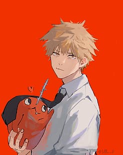 Anime, Kettensägenmann, Denji (Kettensägenmann), Animejungen, Null, HD-Hintergrundbild HD wallpaper