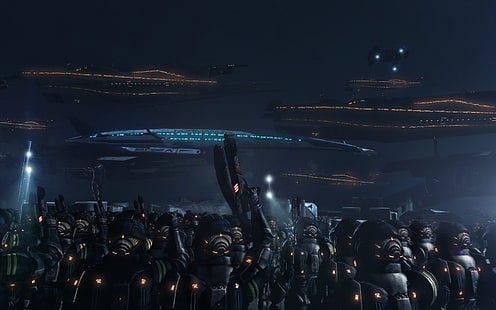 Mass Effect, Normandy SR-2, Mass Effect 3, video game, Wallpaper HD HD wallpaper