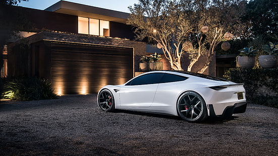 Roadster, Tesla, HD papel de parede HD wallpaper