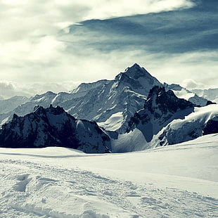 Mount Everest, Śnieg, Krajobraz, Natura, Mount Everest, śnieg, krajobraz, przyroda, Tapety HD HD wallpaper