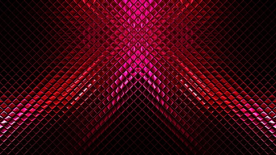 червена абстрактна живопис, абстрактно, метал, дигитално изкуство, текстура, HD тапет HD wallpaper
