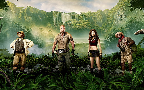 Jumanji Willkommen im Dschungel 4K 8K, Jungle, Welcome, The, Jumanji, HD-Hintergrundbild HD wallpaper