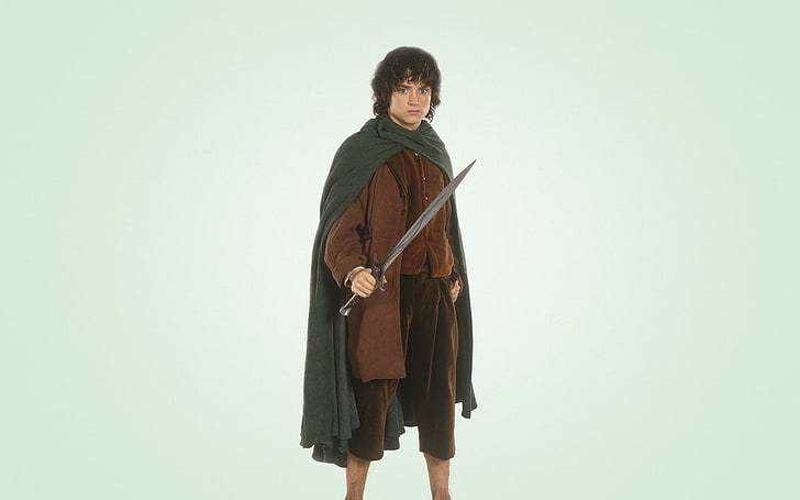 sword, light background, The Lord of the Rings, Elijah Wood, Frodo Baggins, HD wallpaper