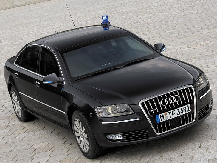 2008, a8l, armored, audi, d 3, police, security, w12, HD wallpaper