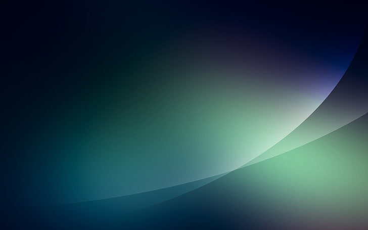 carta da parati astratta verde, sfumatura, blu, verde, linee, Linux, Windows 7, arte digitale, astratto, Sfondo HD