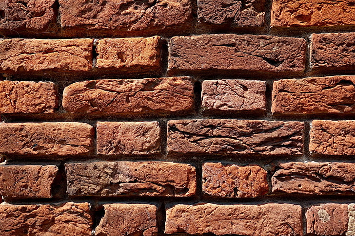 brick, brick texture, brick wall, building, construction, pattern, red brick, red brick wall, texture, wall, HD wallpaper