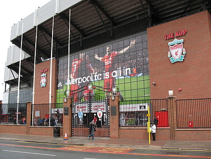 Anfield Road, Liverpool FC, Liverpool, stadyum, HD masaüstü duvar kağıdı HD wallpaper