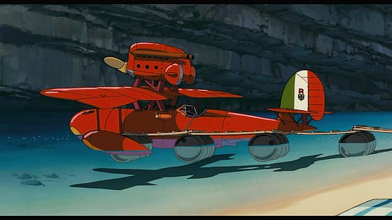 #红猪, Porco Rosso, Studio Ghibli, screenshot, Sfondo HD HD wallpaper