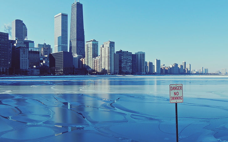 gedung bertingkat tinggi, kota, Chicago, AS, Wallpaper HD