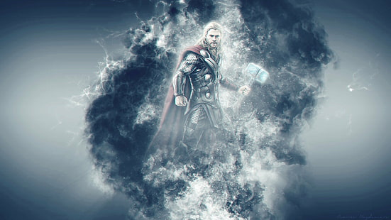 Chris, Hammer, Hemsworth, Wunder, Mjolnir, Filme, Thor, HD-Hintergrundbild HD wallpaper