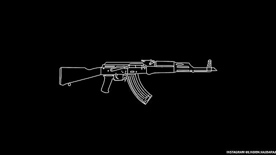 AK-4, arma, supresor, Fondo de pantalla HD HD wallpaper