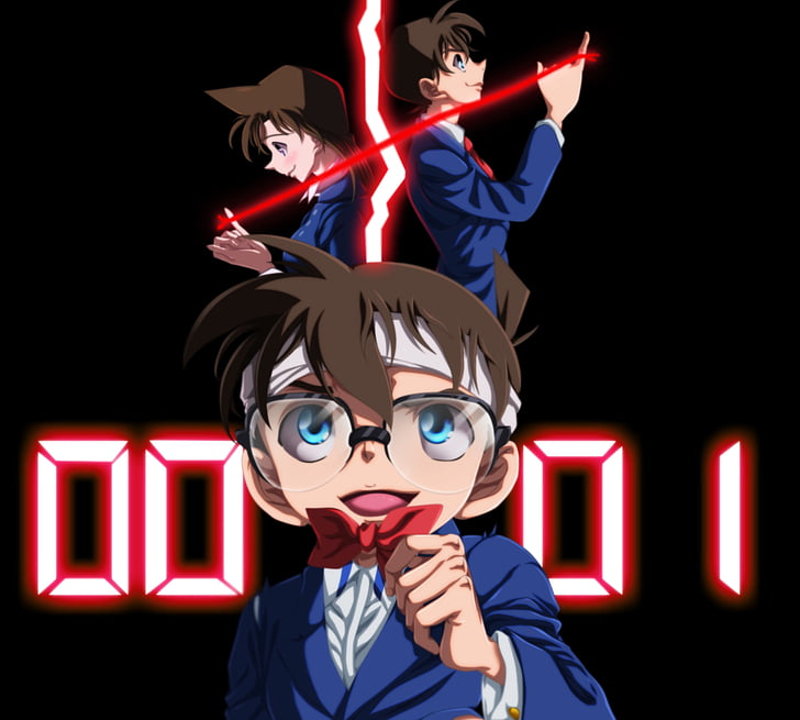 Anime, detektyw Conan, Conan Edogawa, Rachel Moore, Tapety HD