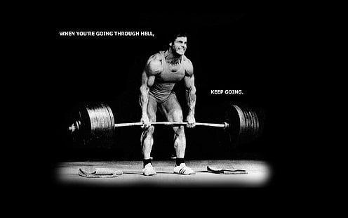 men's tank top and barbell, bodybuilding, working out, sports, motivational, Franco Columbu, HD wallpaper HD wallpaper