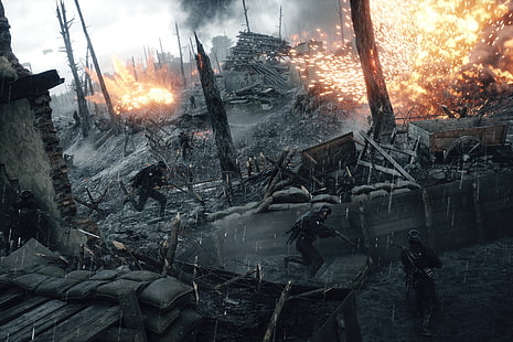 Battlefield 1, EA DICE, första världskriget, soldat, krig, videospel, HD tapet HD wallpaper