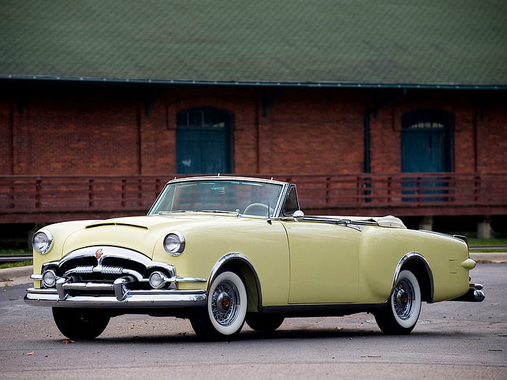 1953 Packard Caribbean, convertible, vintage, packard, caribbean, antique, classic, 1953, cars, HD wallpaper