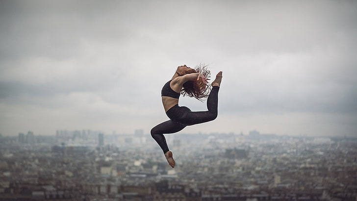 ballet, saltos, mujeres, París, Fondo de pantalla HD