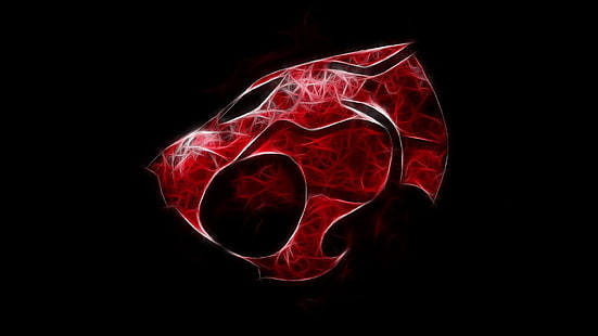 logo czerwonego tygrysa, program telewizyjny, Thundercats, Tapety HD HD wallpaper