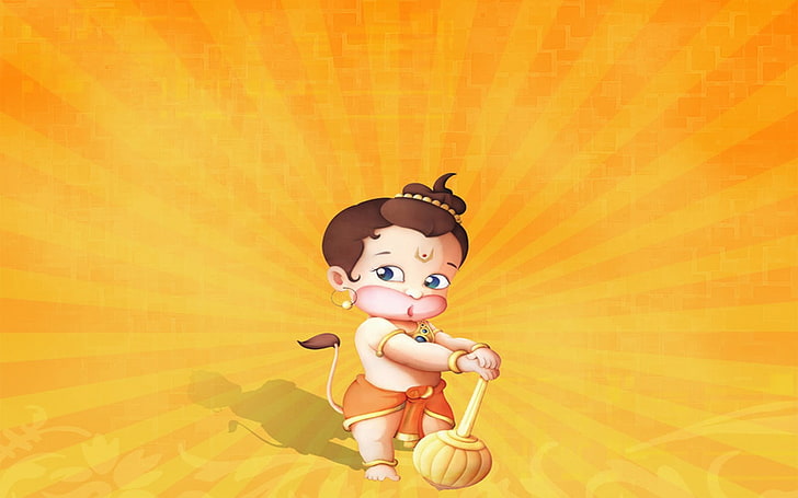 Jai Hanuman, Hanuman illustration, Gud, Lord Hanuman, hanuman, herre, HD tapet